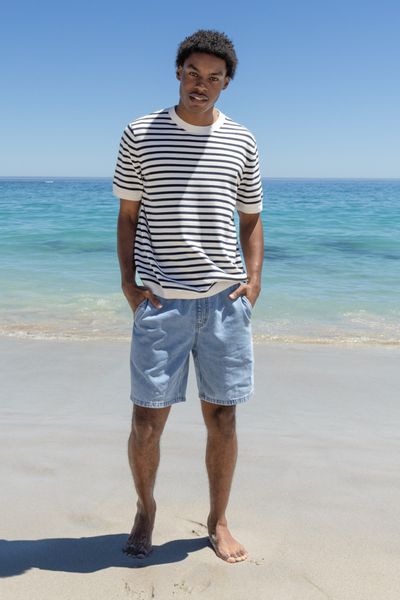 Bermuda en jean long