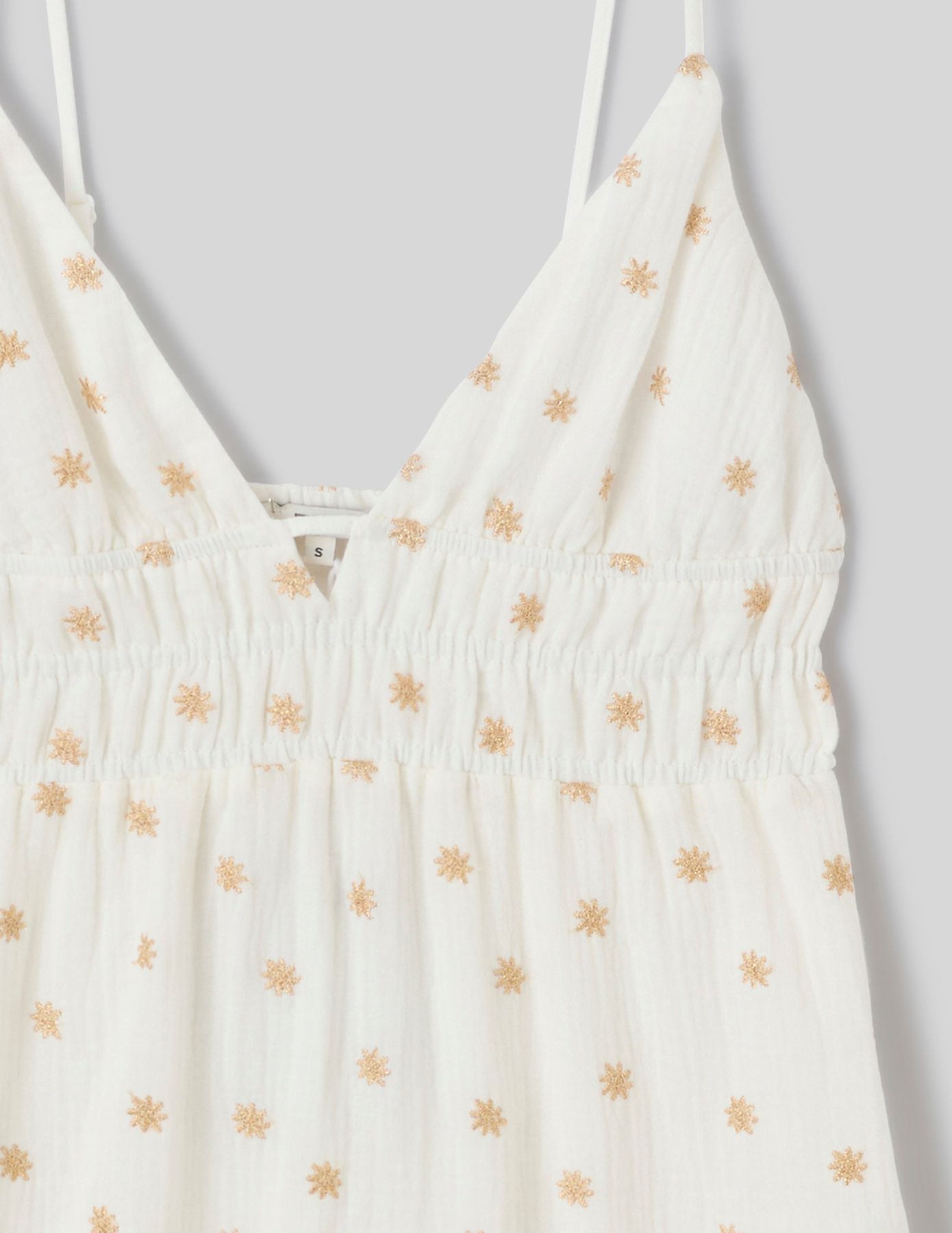 Robe courte &agrave; broderies