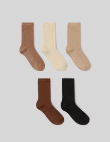 Lot de 5 paires de chaussettes lurex