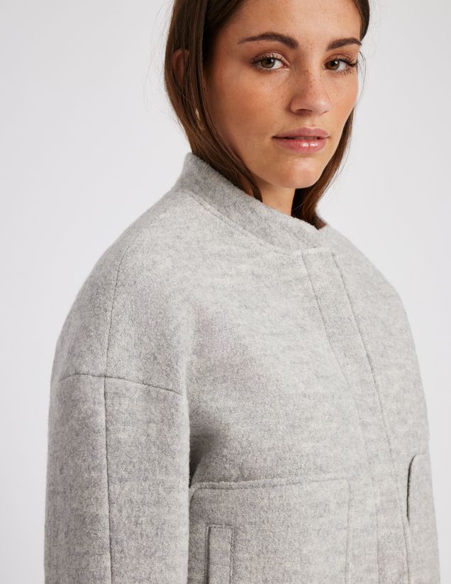 Veste bombardier en laine