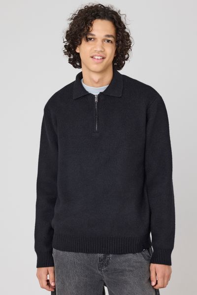 Pull col polo zippé