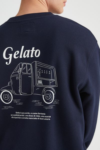 Sweat imprimé devant dos