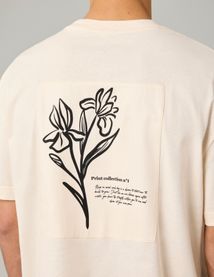 T-shirt patch dos imprimé