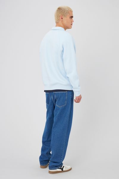 Sweat col polo zippé