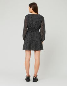 Robe courte à pois