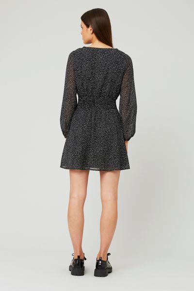 Robe courte à pois