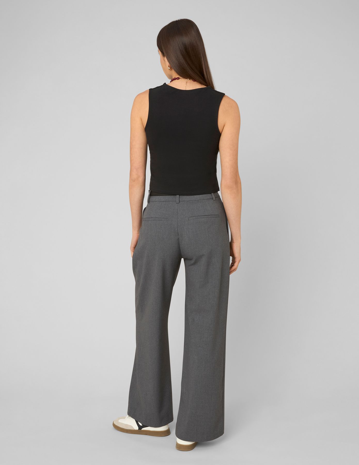 Pantalon large &agrave; pinces