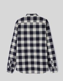 Chemise droite à carreaux