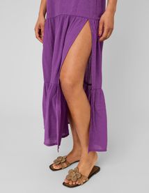 Robe longue &agrave; d&eacute;coupes dans le dos