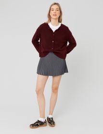 Jupe courte plissée