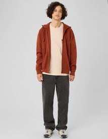 Sweat zipp&eacute; &agrave; capuche