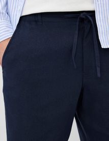 Pantalon de ville fluide viscose lin