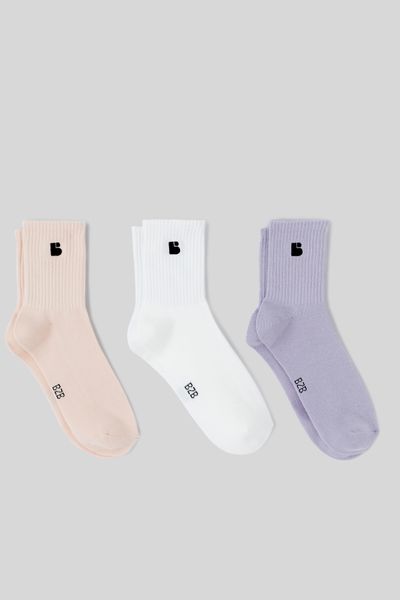 Lot de 3 paires de chaussettes unies