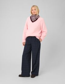 Pantalon carreaux &agrave; pinces