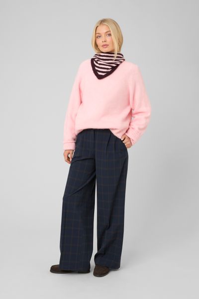 Pantalon carreaux &agrave; pinces