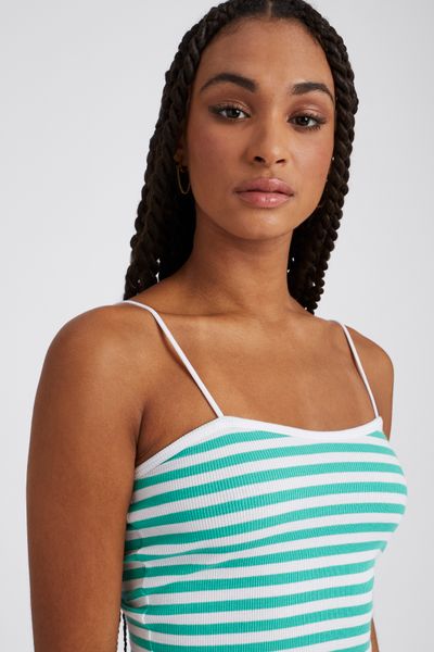 Top bustier rayé