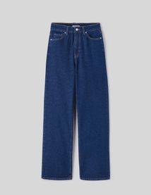 Jean straight taille haute