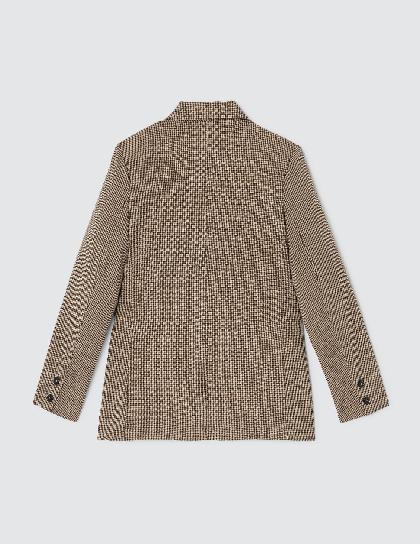 Veste blazer carreaux polyester recyclé