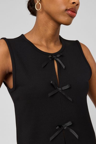 Top sans manches &agrave; n&oelig;uds