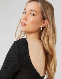 Body dos nu pailleté