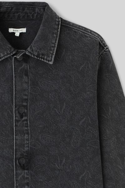 Surchemise en jean imprimée