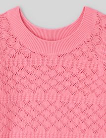 Pull en coton ajouré