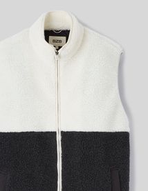 Veste sans manches sherpa colorblock