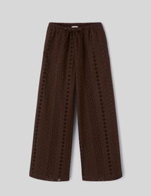 Pantalon broderie anglaise