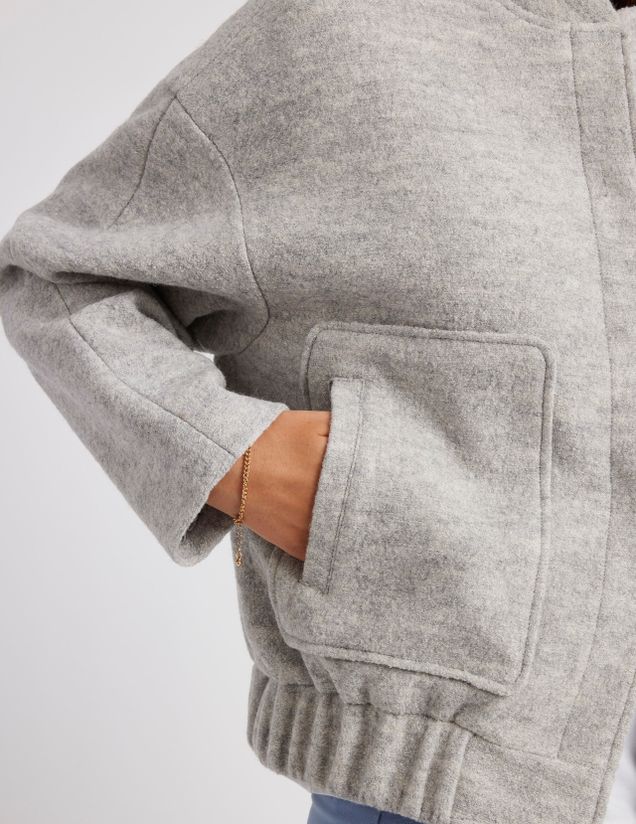 Veste bombardier en laine