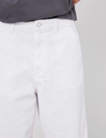 Bermuda en jean blanc fantaisie