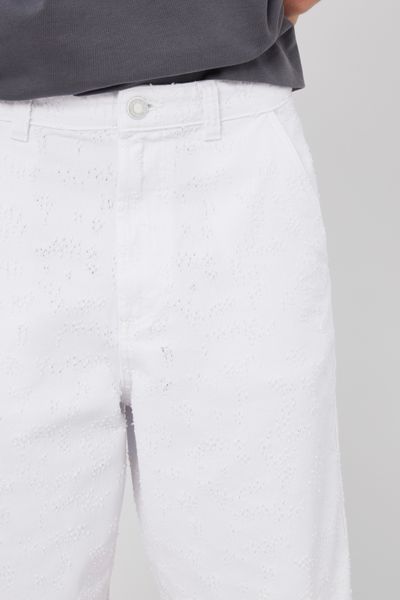 Bermuda en jean blanc fantaisie