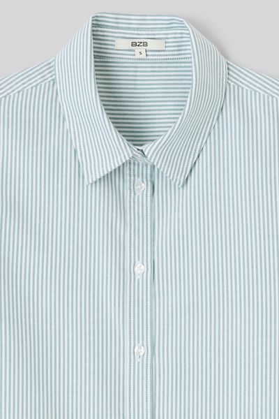 Chemise ray&eacute;e manches longues