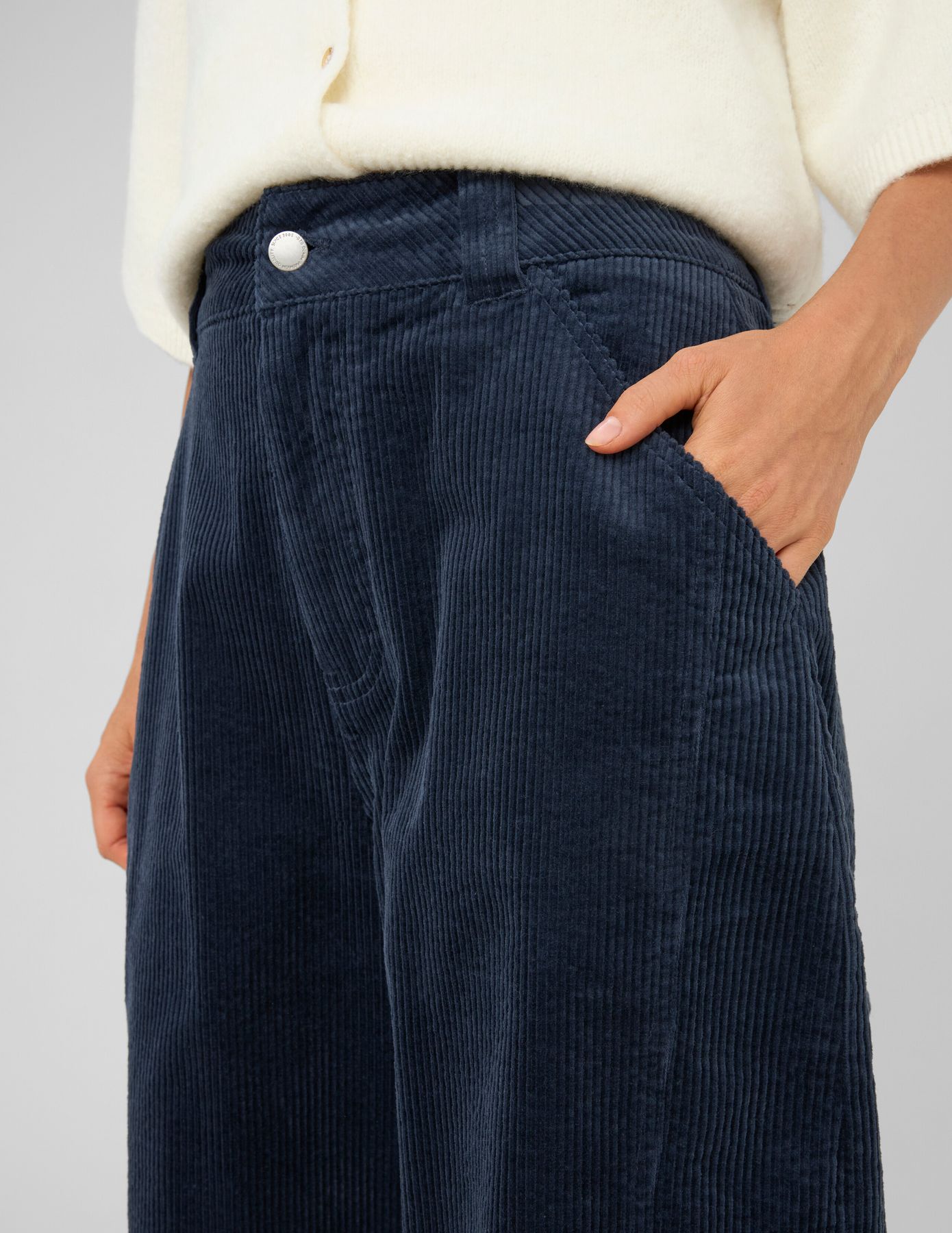 Pantalon balloon en velours