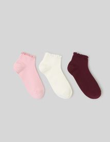 Lot de 3 paires  de socquettes froufrou