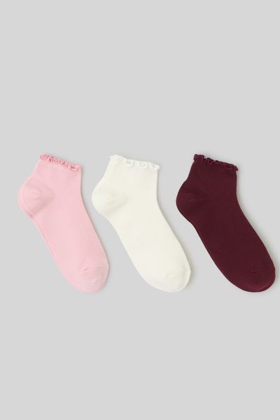 Lot de 3 paires  de socquettes froufrou