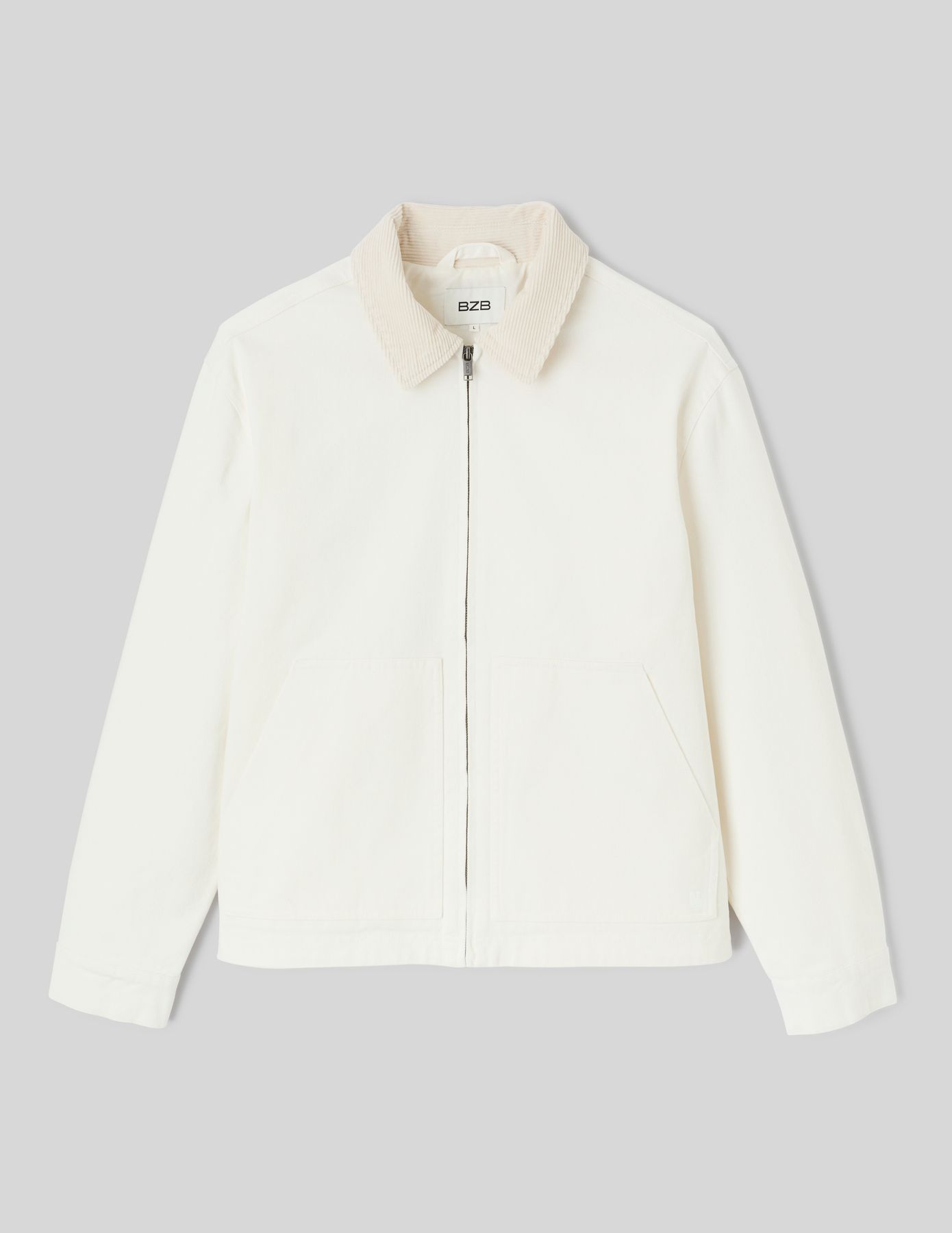Veste zipp&eacute;e unie col velours