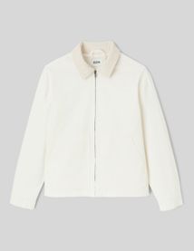 Veste zipp&eacute;e unie col velours