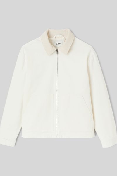 Veste zipp&eacute;e unie col velours