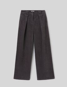 Pantalon large en velours