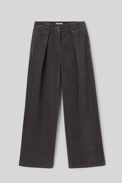 Pantalon large en velours