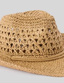 Chapeau en paille cowboy