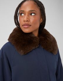 Blouson col duveteux