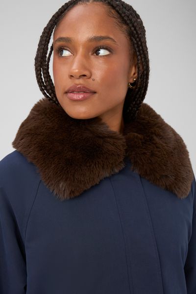 Blouson col duveteux