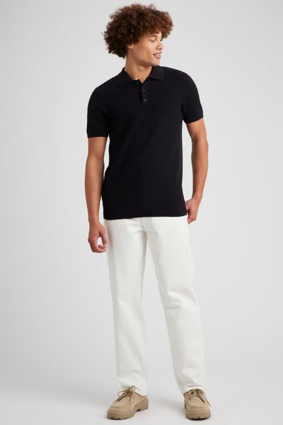 Polo matière fantaisie