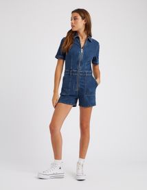 Combishort en jean