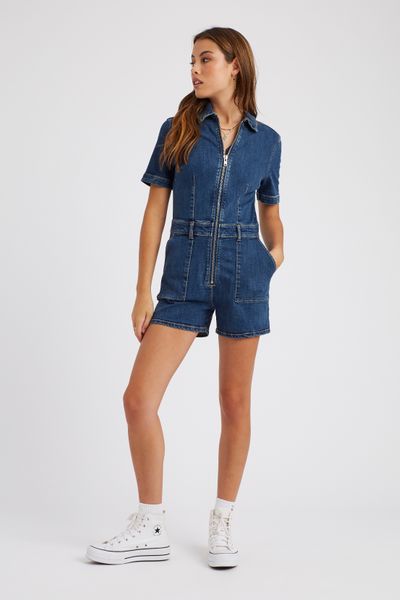 Combishort en jean