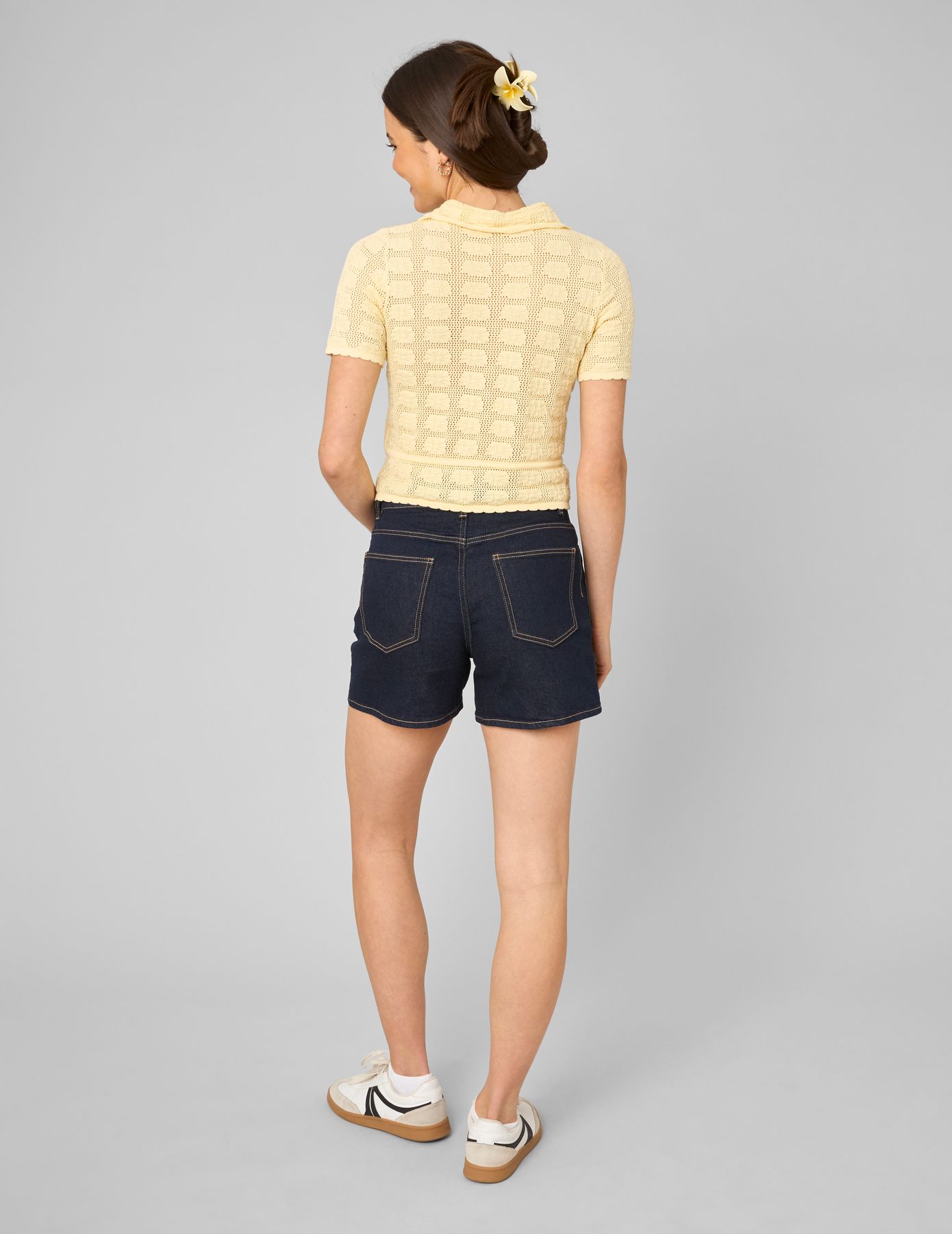 Gilet col polo en crochet