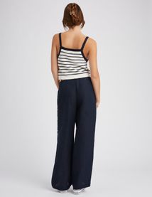 Débardeur tricot rayé