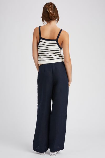Débardeur tricot rayé