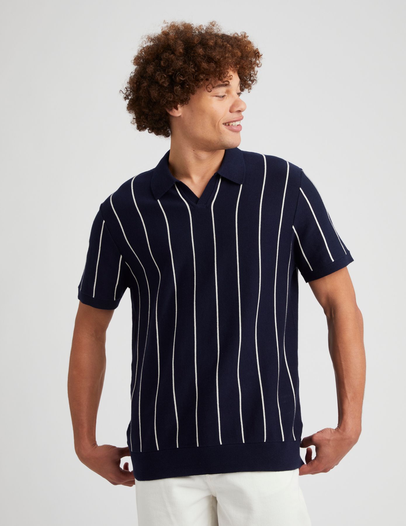 Polo à rayures
